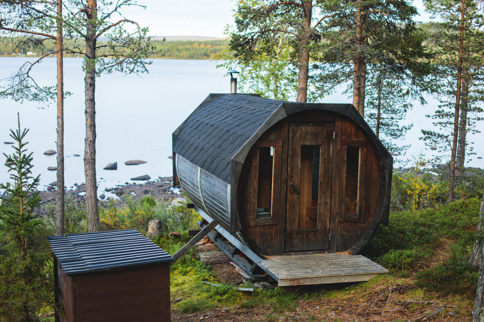 Vrtna savna končno na mojem vrtu